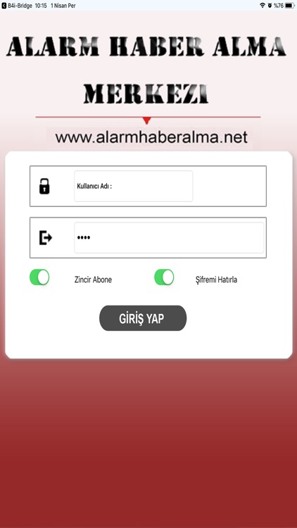 Alarm Haber Alma Merkezi Abone