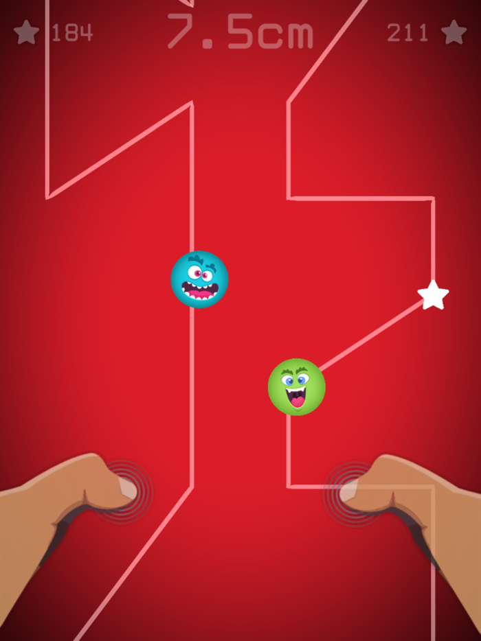 Two Fingers Follow The Lines