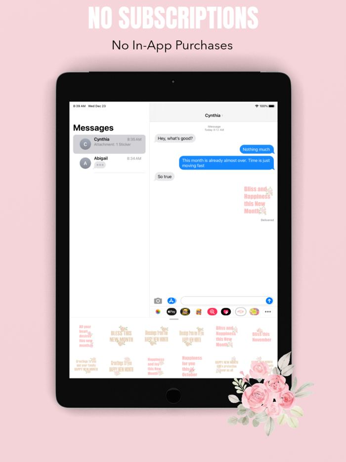 New Month Texts by Unite Codes