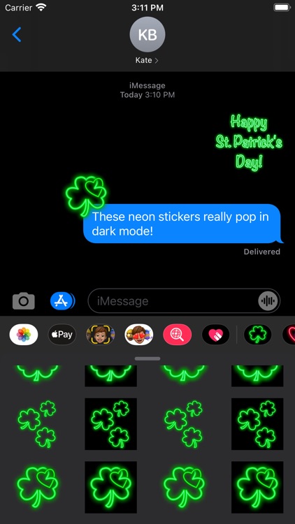 Shamrocks Plus Animated Neon