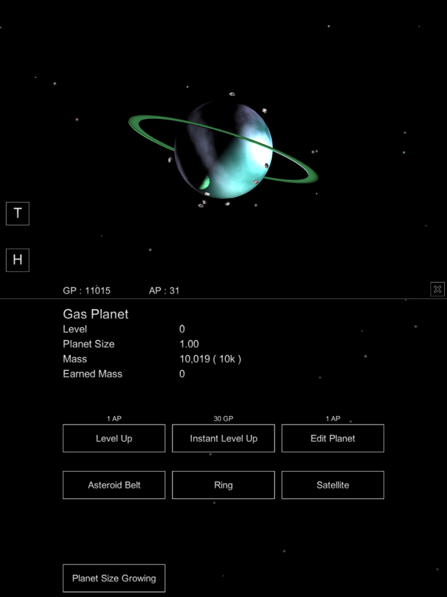 Capture d'écran de la planète Sandbox