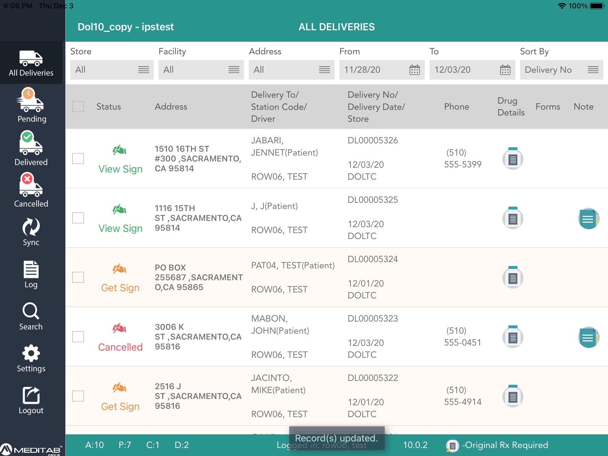 Mobile Delivery App screenshot 2