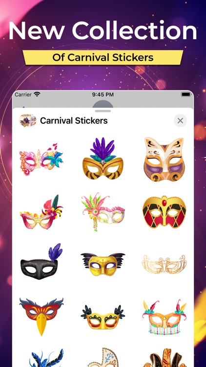 Carnival  Mask Stickers