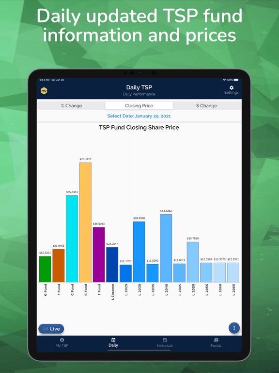Daily TSP App Price Drops
