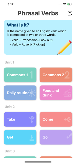 Phrasal Verbs App