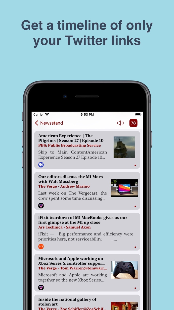 Just the Links for Twitter