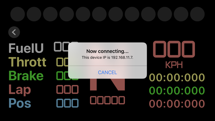 Sim Racing Dash for F1 2017