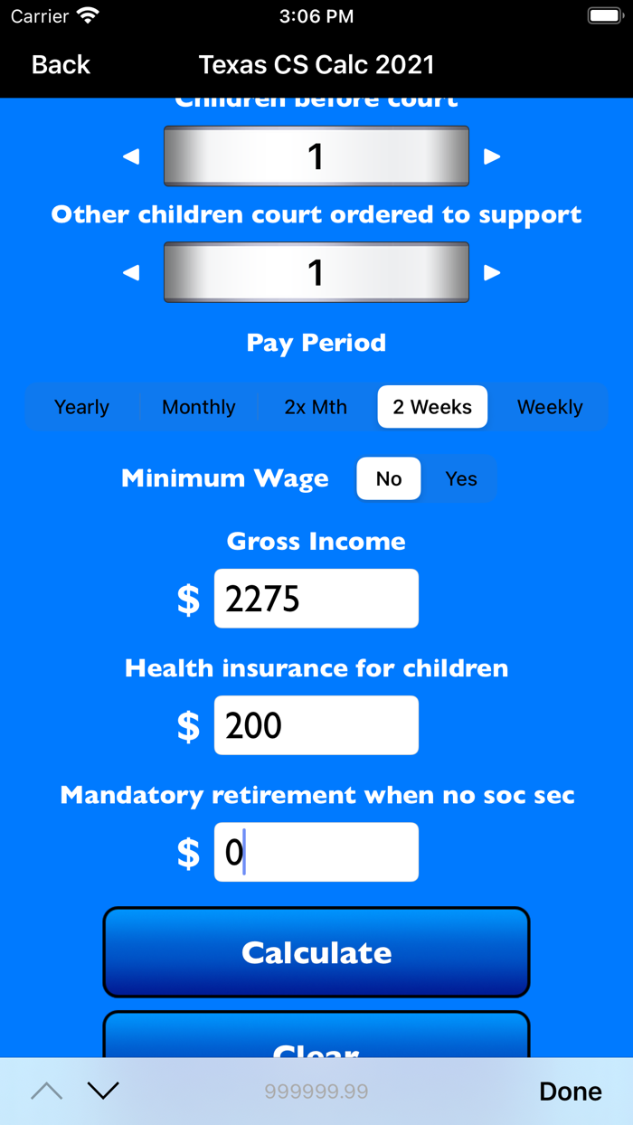 Texas Child Support Calc 2021