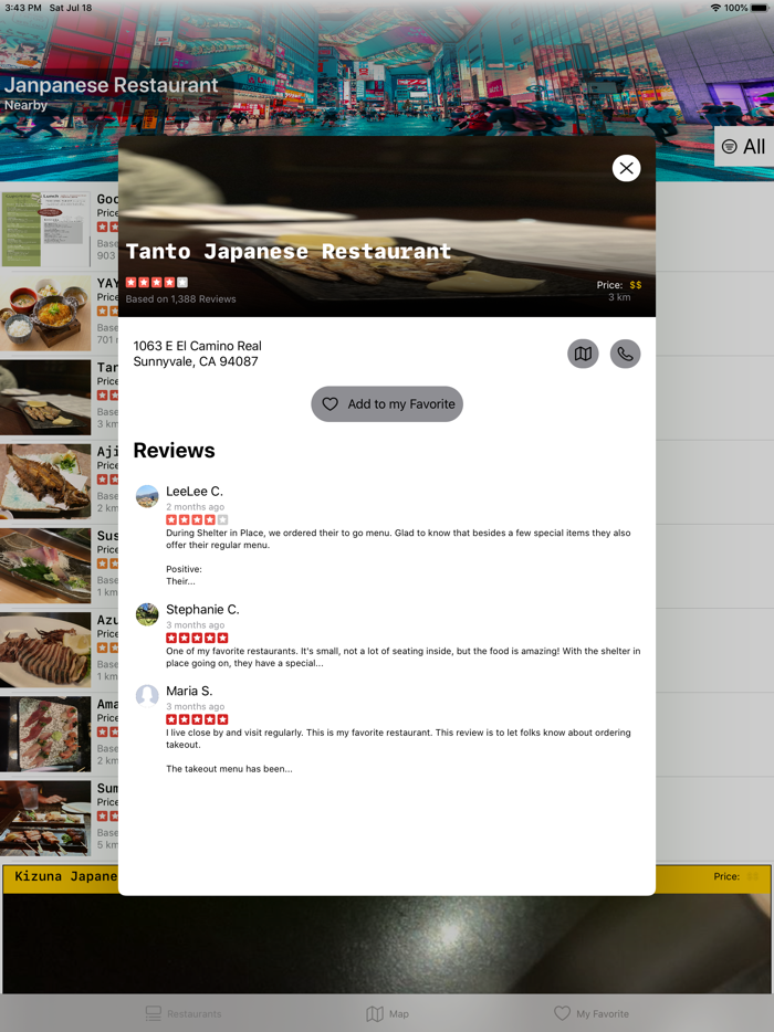 Japanese Restaurant in Yelp