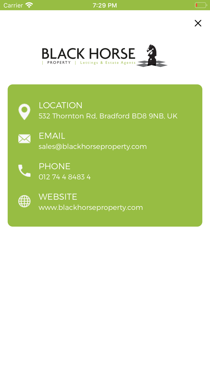 Black Horse property holdings