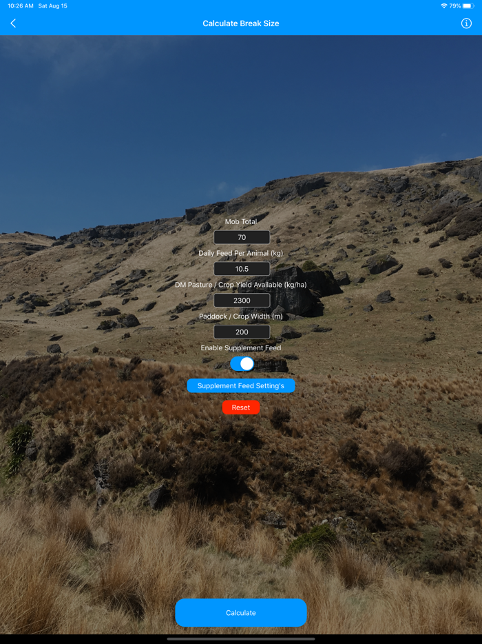 Farmers Grazing Calculator