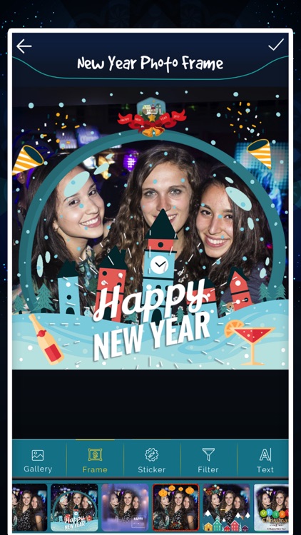 New Year photo Frame - Filter