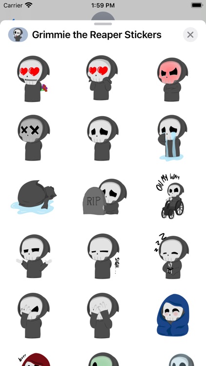 Grimmie the Reaper Stickers