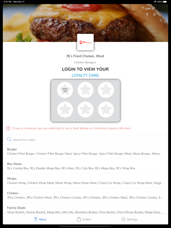 Rjs Fried Chicken, Ilford