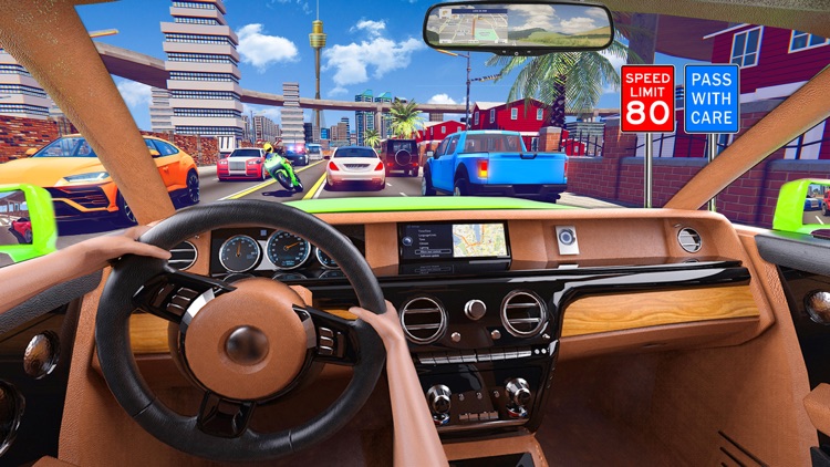 City Car Driving School Sim 3D screenshot-0