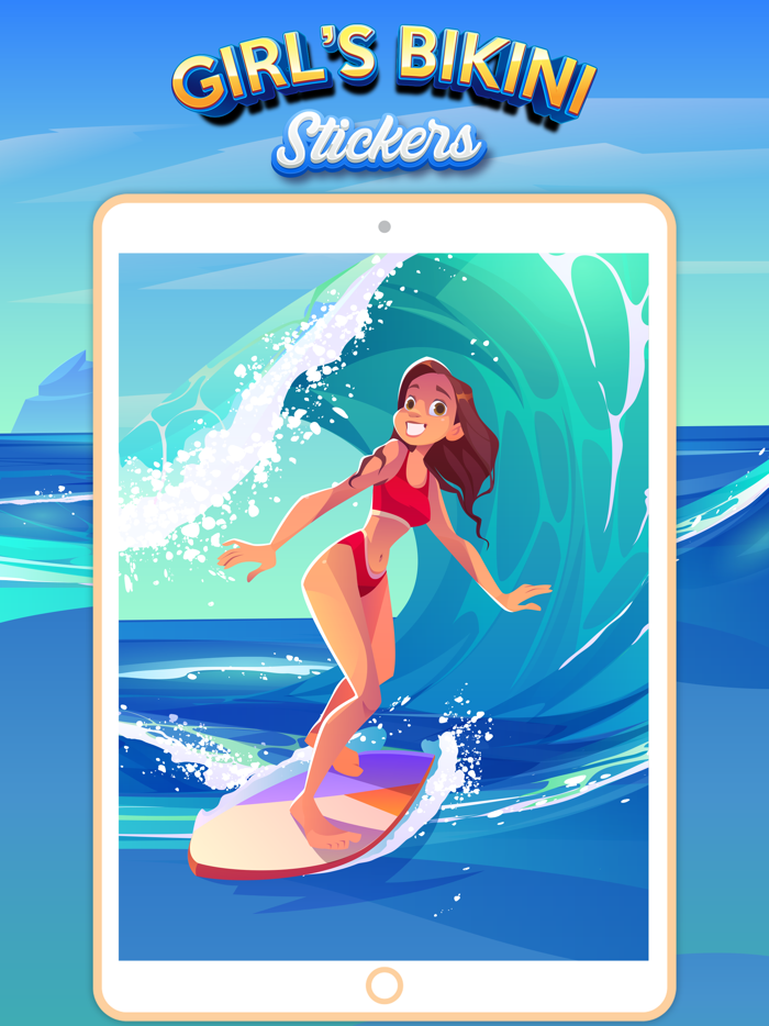 Girls Bikini Stickers