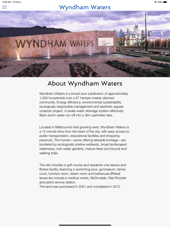 Wyndham Waters Community App screenshot 3