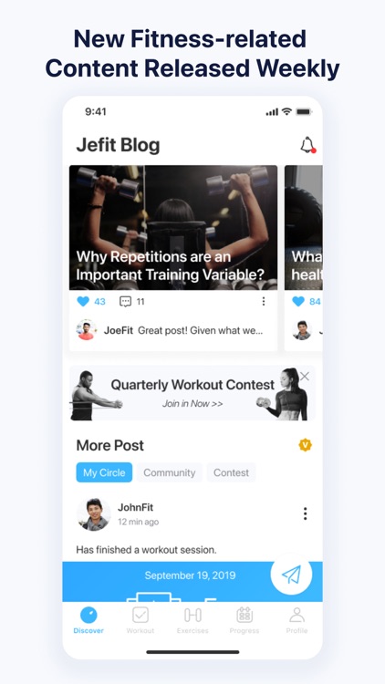 JEFIT Workout Planner Gym Log screenshot-4