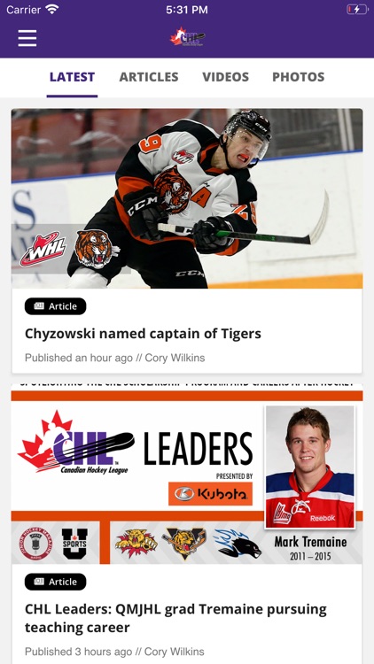 CHL: Official App