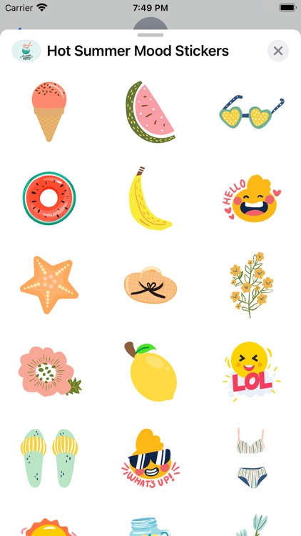 Hot Summer Mood Stickers screenshot-4