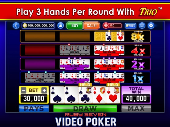 App Shopper: Video Poker by Ruby Seven | #1 (Games)
