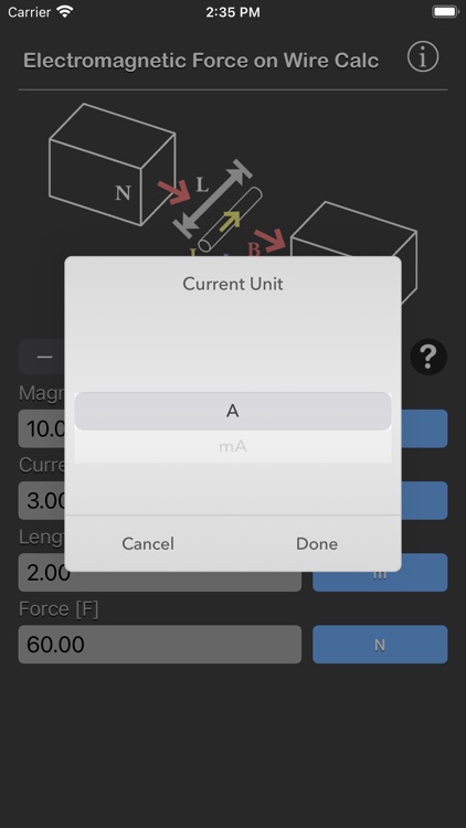 Electromagnetic Force on Wire screenshot-3