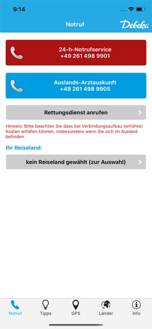 Debeka Auslands Sos On The App Store