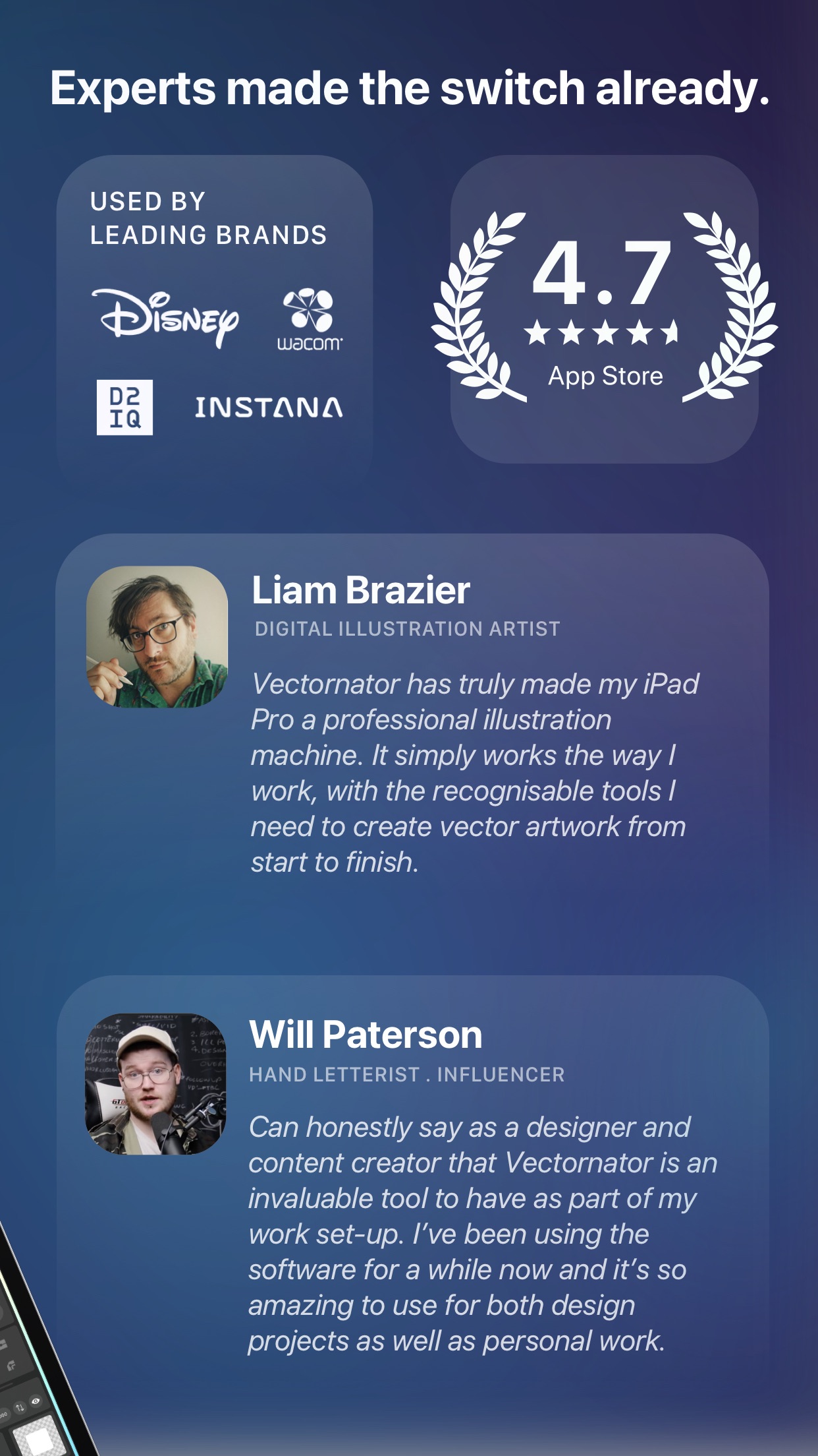 Screenshot do app Vectornator: Design Software