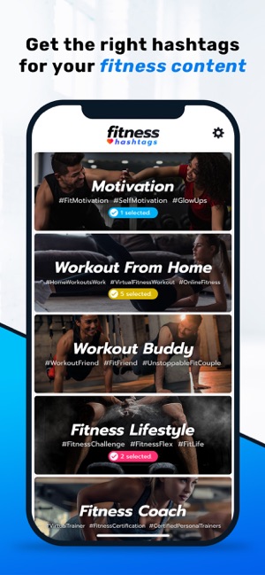 Fitness Hashtags App