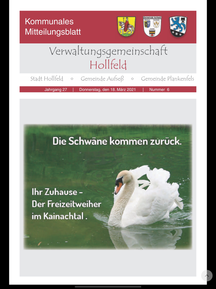 Mitteilungsblatt VG Hollfeld