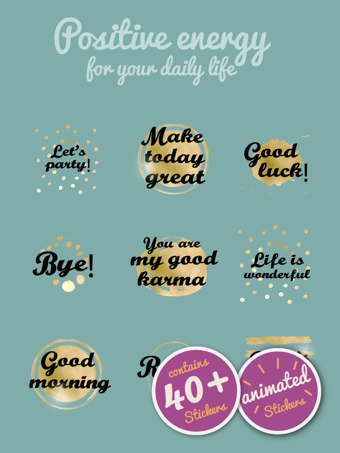 Think Positive Stickers