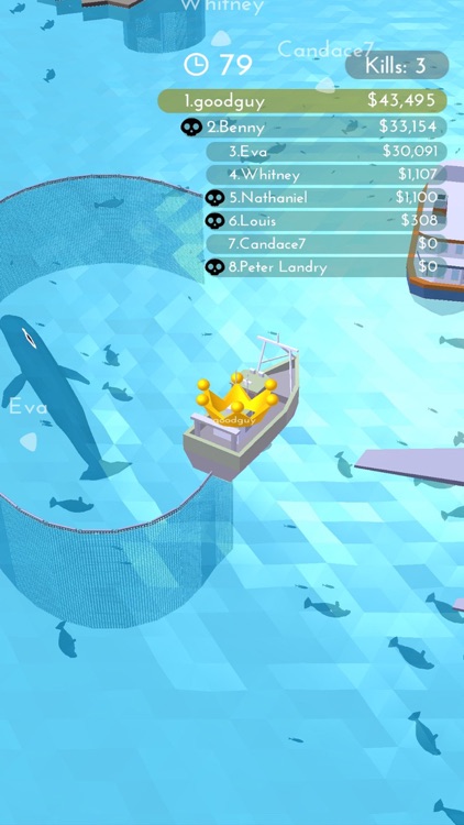 Fishingnet 3D: Battle io game screenshot-0