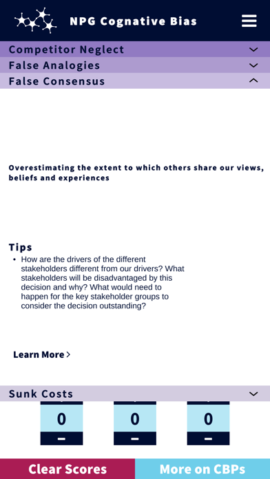 Screenshot #3 pour Cognitive Bias Calculator