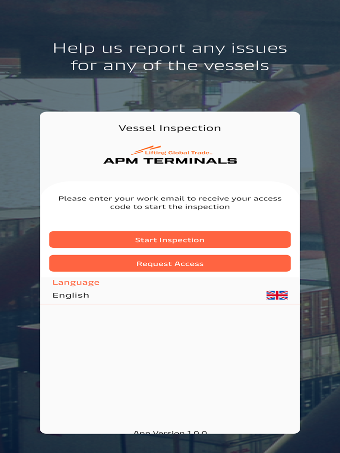 APMT Vessel Inspection