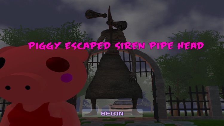 Piggy Escaped Siren Pipe Head