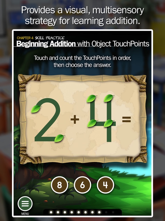 TouchMath Jungle Addition 1 Screenshots