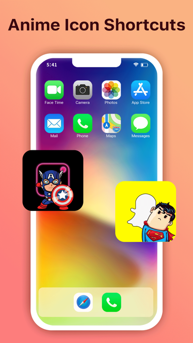 anime icon red - widgetopia homescreen widgets for iPhone / iPad / Android