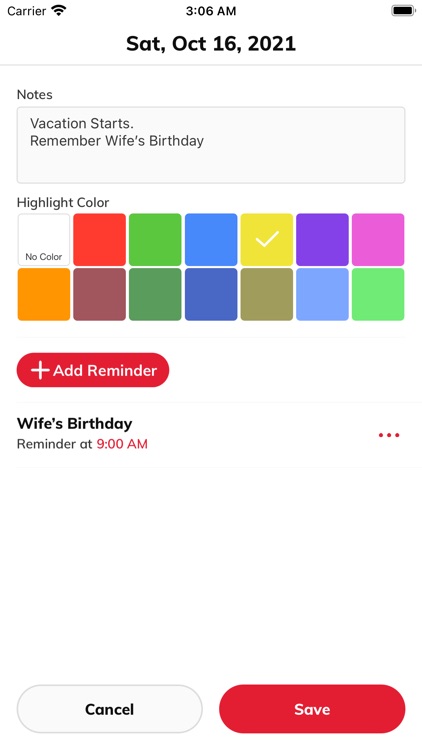 CopApp Shift Calendar Schedule
