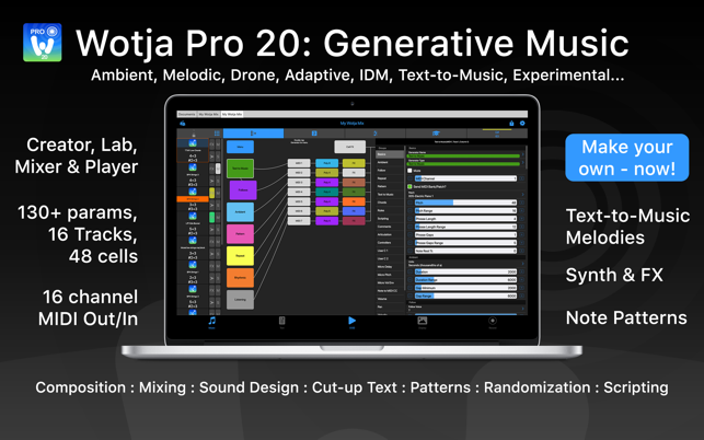 Wotja Pro 20: Generative Music