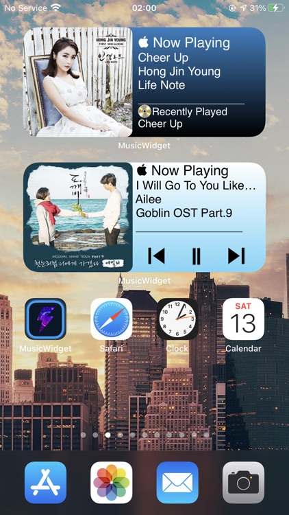 Music Widget - Player Widget