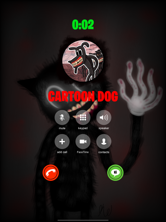 Cartoon Cat Scary Siren Call