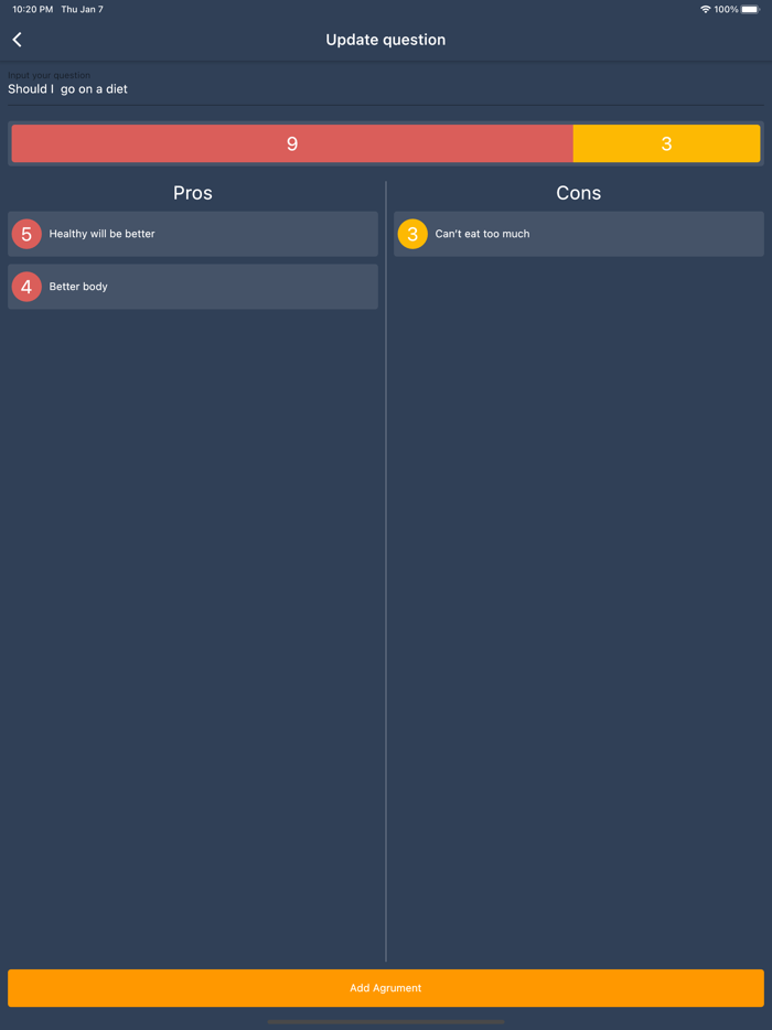 Quickly Decision - Pros Cons