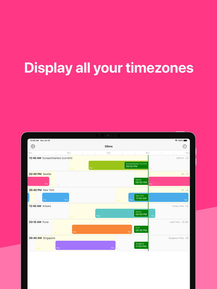 Dilims - Time zones app