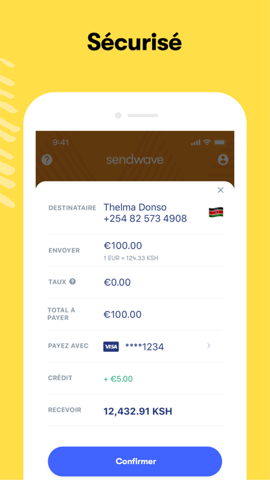 Sendwave-Envoyez de l'argent Sendwave-Envoyez de l'argent