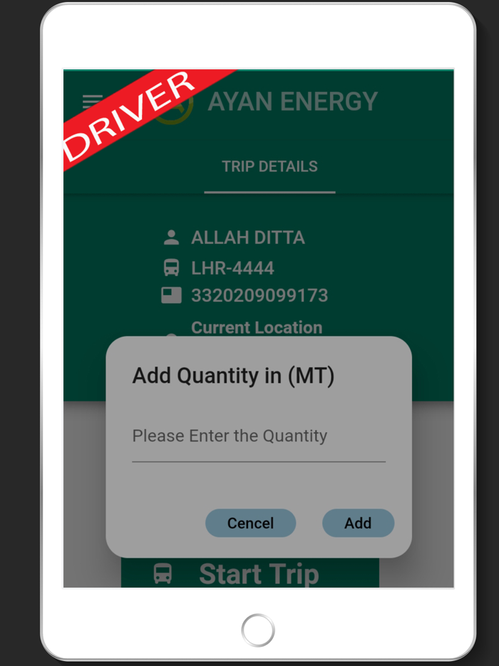 Ayan Energy Driver App