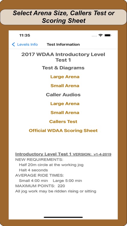 2017 WDAA Dressage Tests screenshot-4