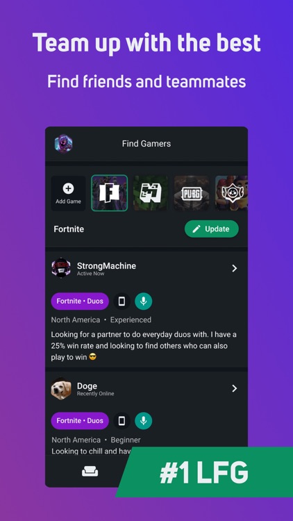 GamerLink - LFG & Voice Chat