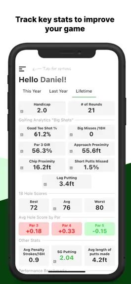 Game screenshot Golfing Analytics mod apk