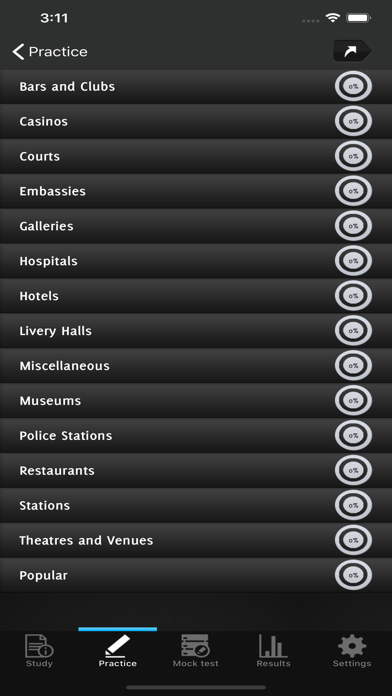 Taxi Points Knowledge Test screenshot 2
