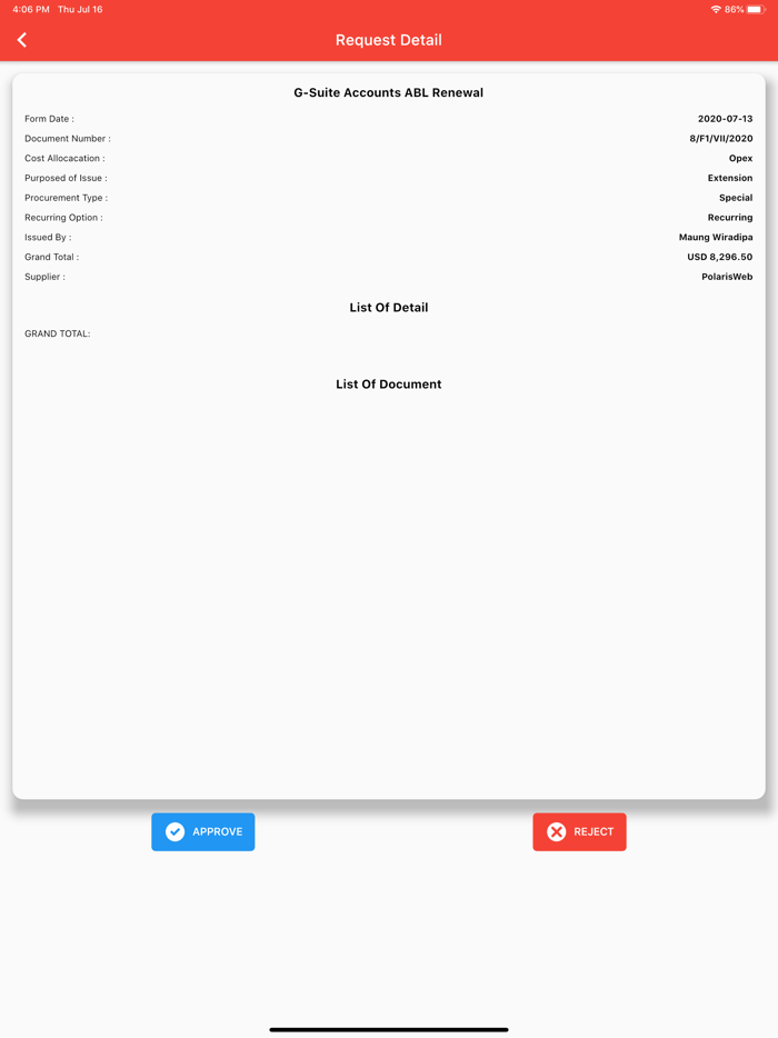 ABL F1 Approval System